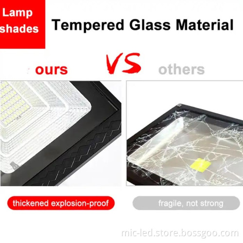 Factory IP65 Waterproof Outdoor 6500K 100W Solar Flood Light